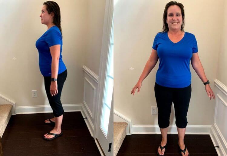 Noom trial: My photos 4 weeks into the process.